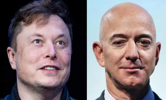 billionaire elon musk and Jeff Bezos