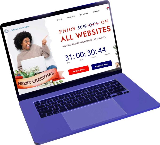 Website promotion for christmas 2023